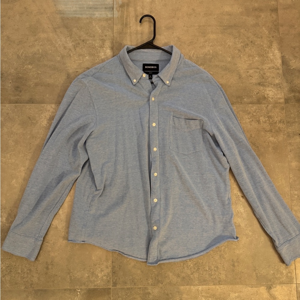NWOT! Bonobos Blue Casual Button Down Shirt | XL